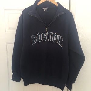 Vintage Navy Blue “Boston” pullover sweatshirt